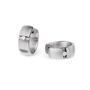 Creolen mit Brillant Creolen mit Brillant